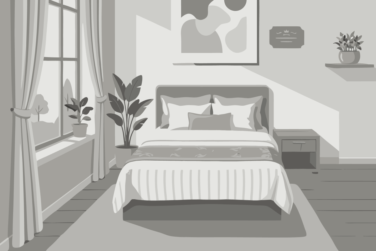 Standard Doppel- oder Zweibettzimmer mit Poolblick für 2 + 2